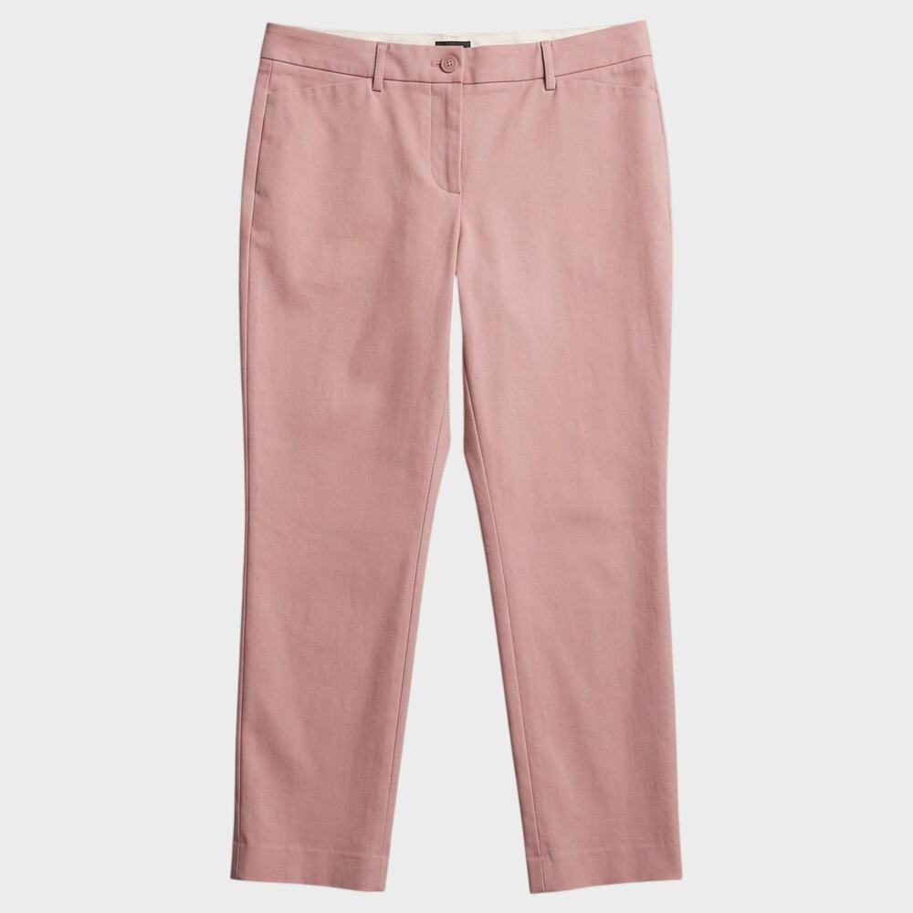 Worthington 14L Ankle Pants Pink Cotton Spandex